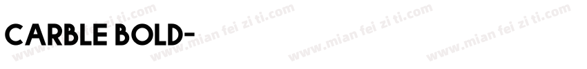 carble bold字体转换